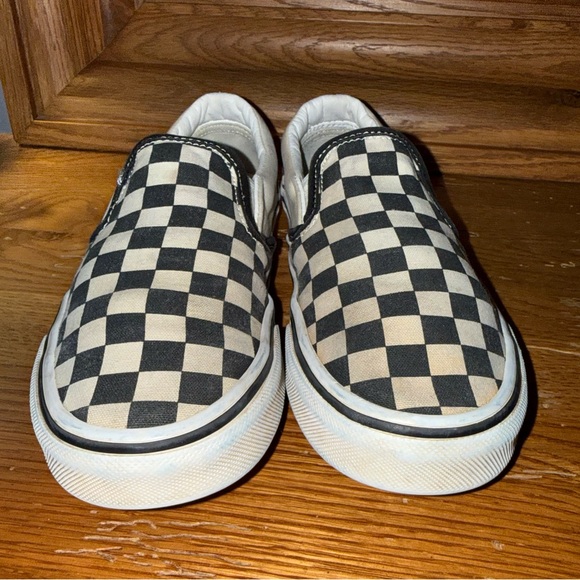 Vans Slip-On Sneakers in Black and White Checkerboard Mens Size 5 1/2 - Picture 4 of 16